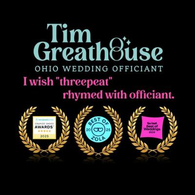 Tim is good at weddings!